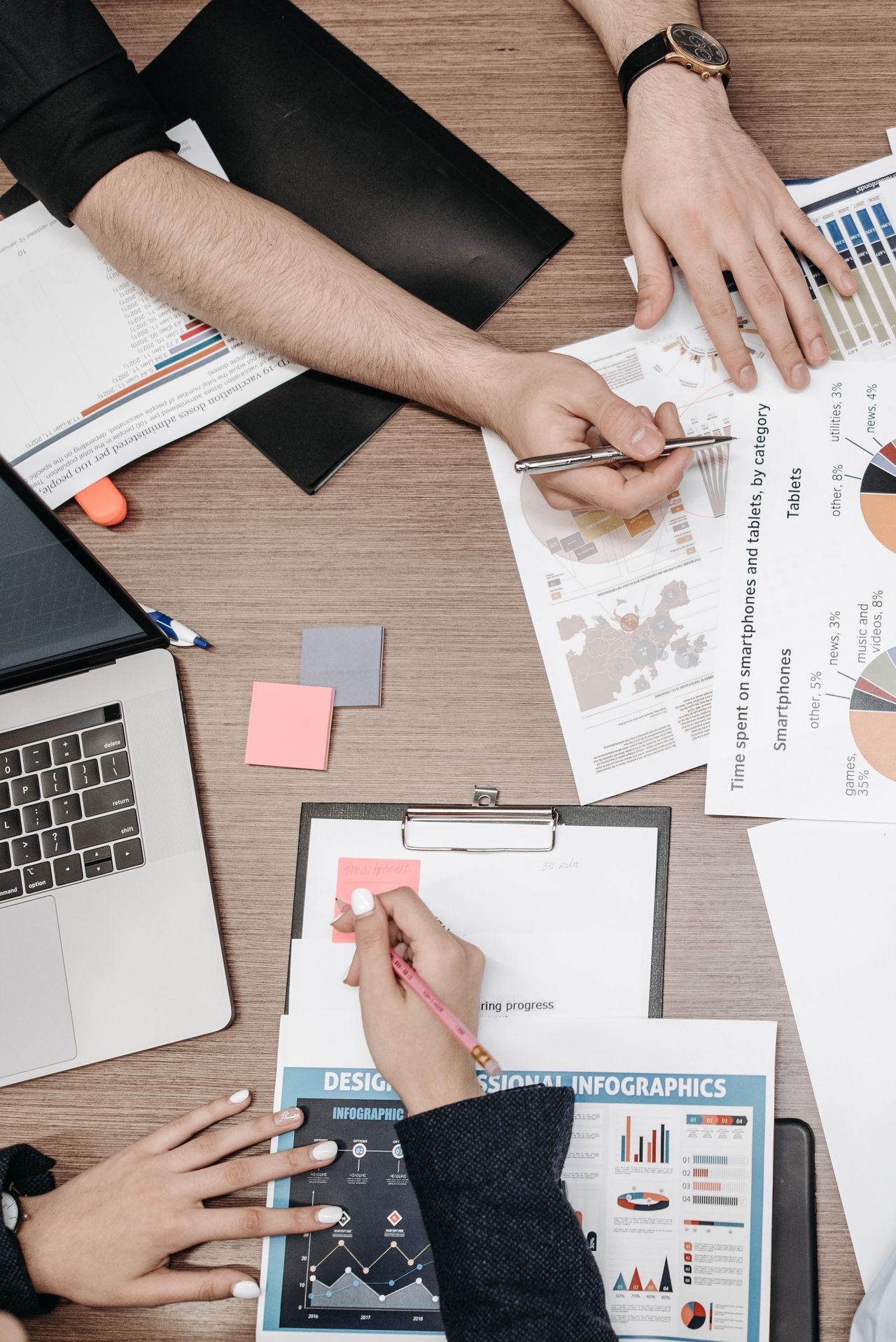Joint review of charts and design drafts