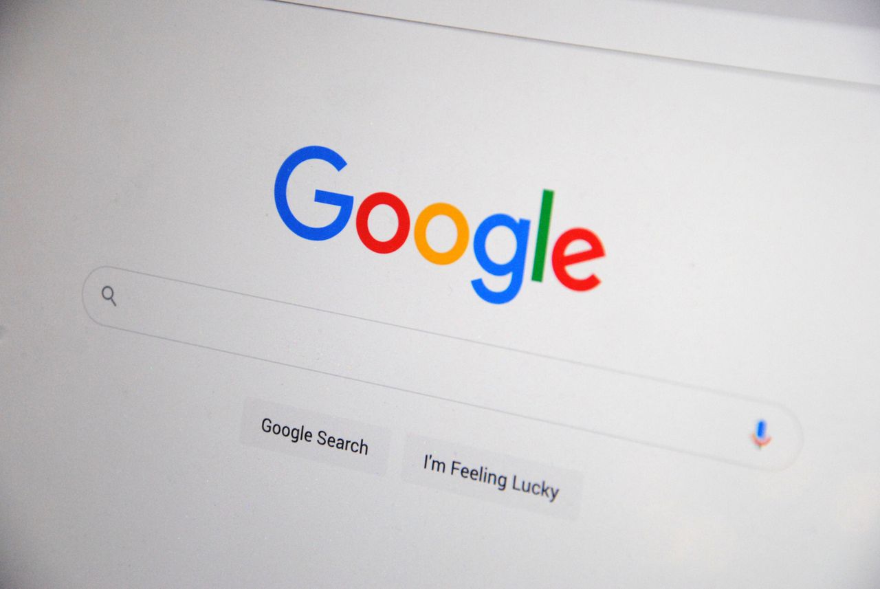 Search engine on a computer screen